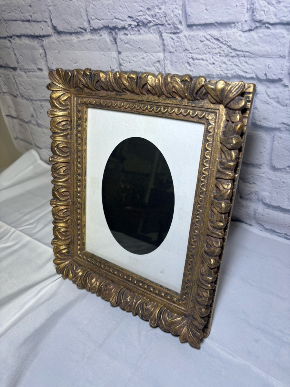 Antique Ornate Gold Gilt Baroque Style Picture Frame (11x13) Scroll Leaf Pattern - Picture 10 of 15